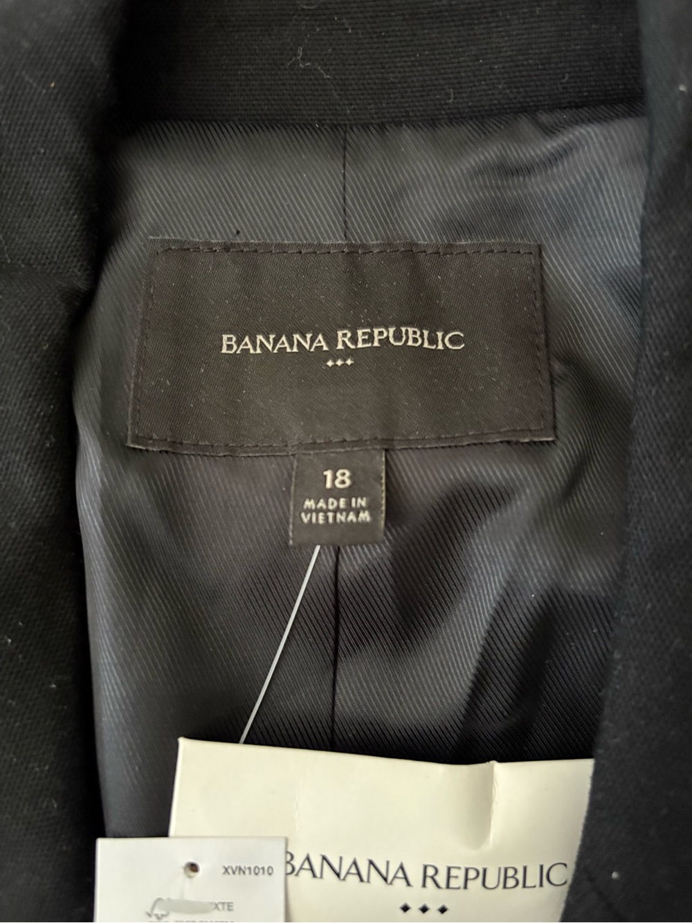 Banana Republic Black Blazer with Satin Lining